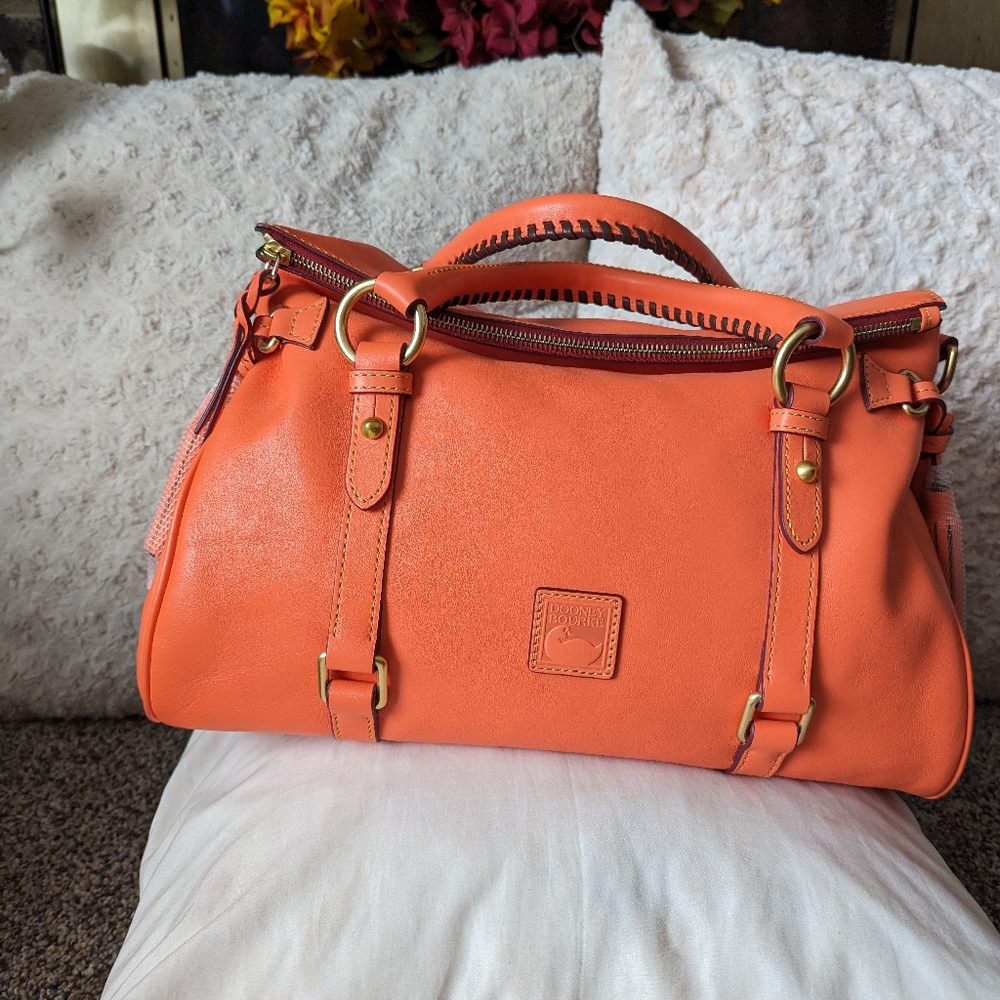 Dooney & Bourke Large Florentine  Salmon Satchel,